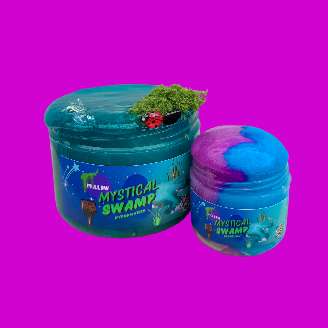 Mystical Swamp Duo Clear Slime and Jelly Slime Mellow Slime