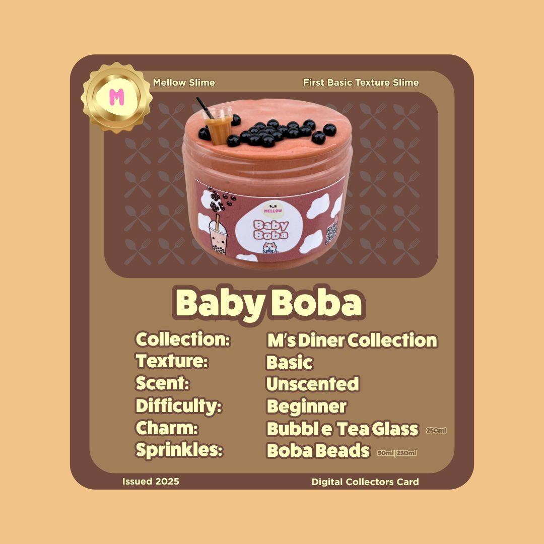 Baby Boba Collectors Card | Mellow Slime