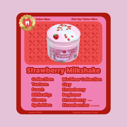 Strawberry Milkshake Digital Collectors Card | Mellow Slime